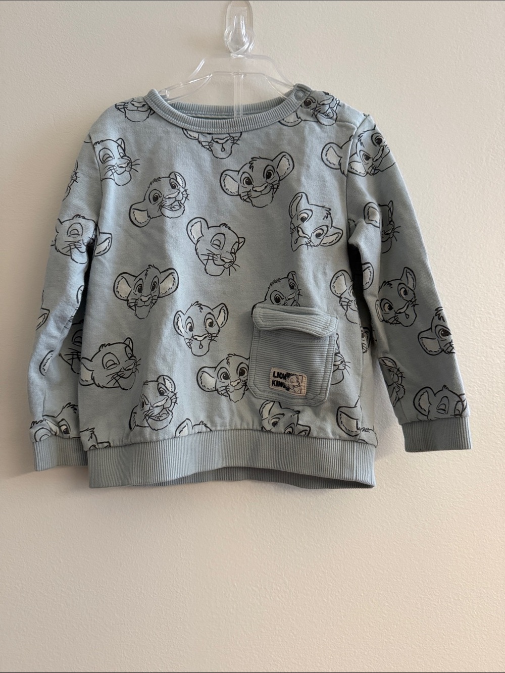 C&A Blue Lion King Kids Sweatshirt with Pocket